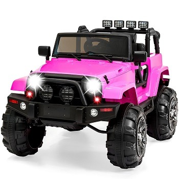 Pink One-seater Power Wheels Truck