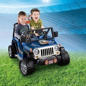 Power Wheels Jeep: 12v Battery Operated Kids Ride-On Car Toy
