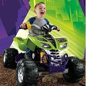 Power Wheels Kawasaki: ATV, Black & Barbie KFX. Toddler Quad